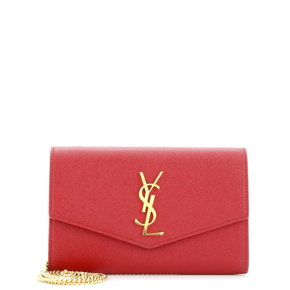 Saint Laurent Uptown Chain Wallet Leather