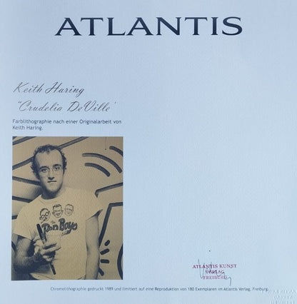 Keith Haring 'Crudelia' Lithograph Signed Numbered By Hand