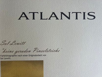 Sol Lewitt Lithograph Coa Hand Signed Numbered Stamp