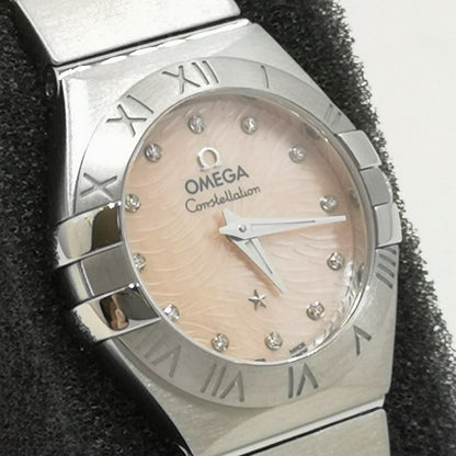 Omega Constellation 123.10.24.60.57.002 Pink Diamond Women'S Watch New In Box