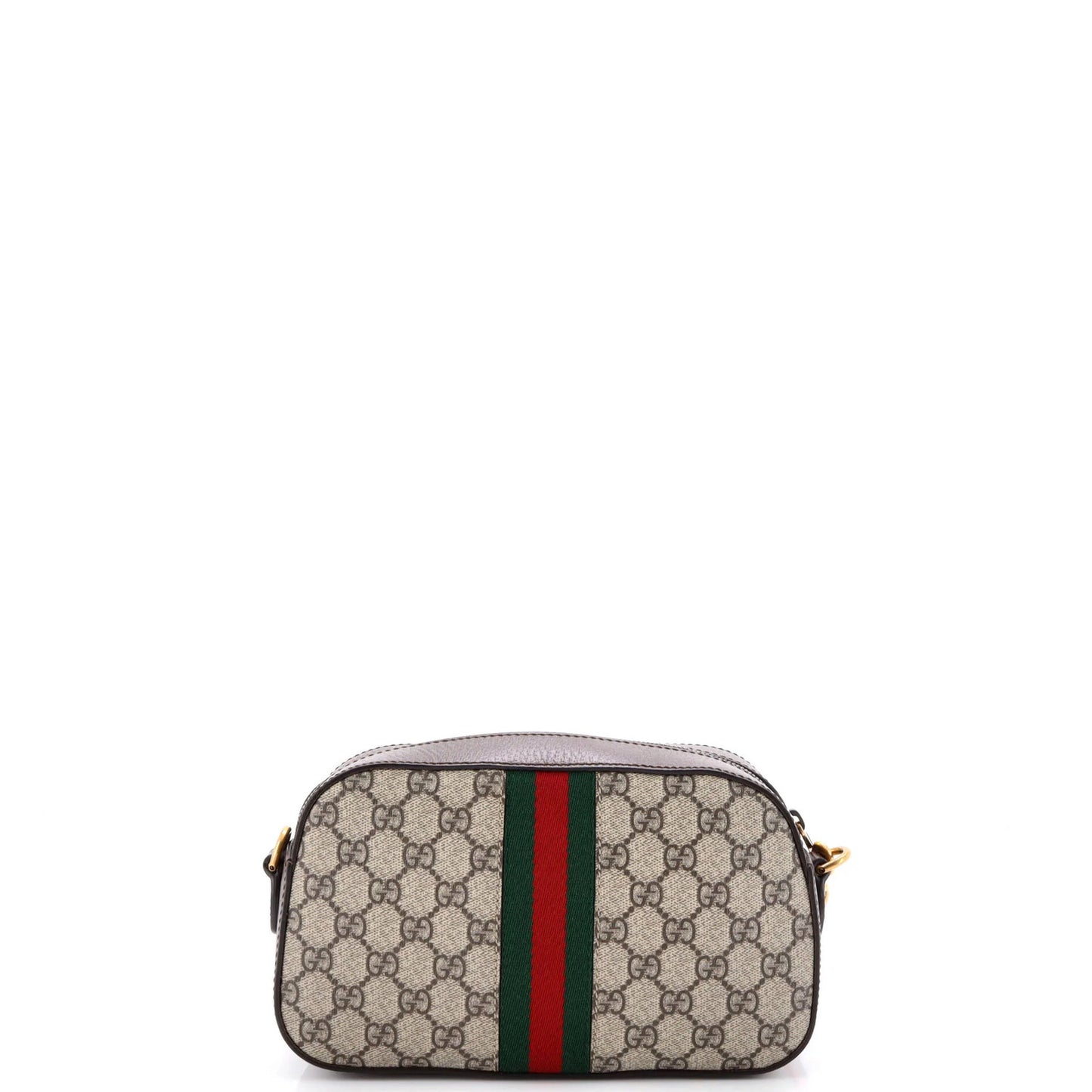 Gucci Ophidia Convertible Camera Bag Gg Coated Canvas With Leather Small