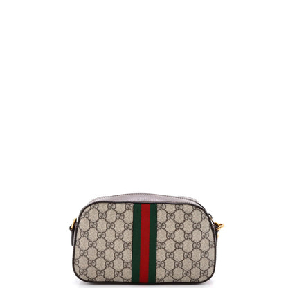 Gucci Ophidia Convertible Camera Bag Gg Coated Canvas With Leather Small