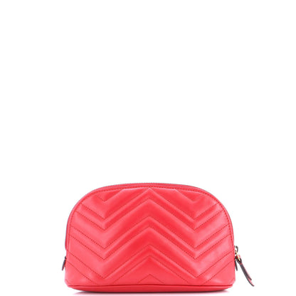 Gucci Gg Marmont Cosmetic Case Matelasse Leather Large