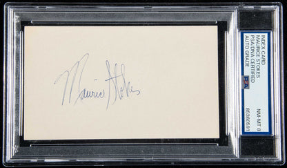 Maurice Stokes Hof Signed/Auto On 3X5 Index Card Royals Rare Psa/Dna 195437