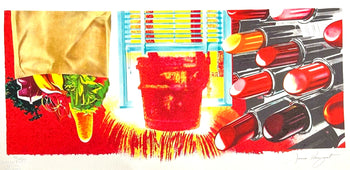 James Rosenquist Lithograph ( Coa Signed In Pen) Numbered In Pencil