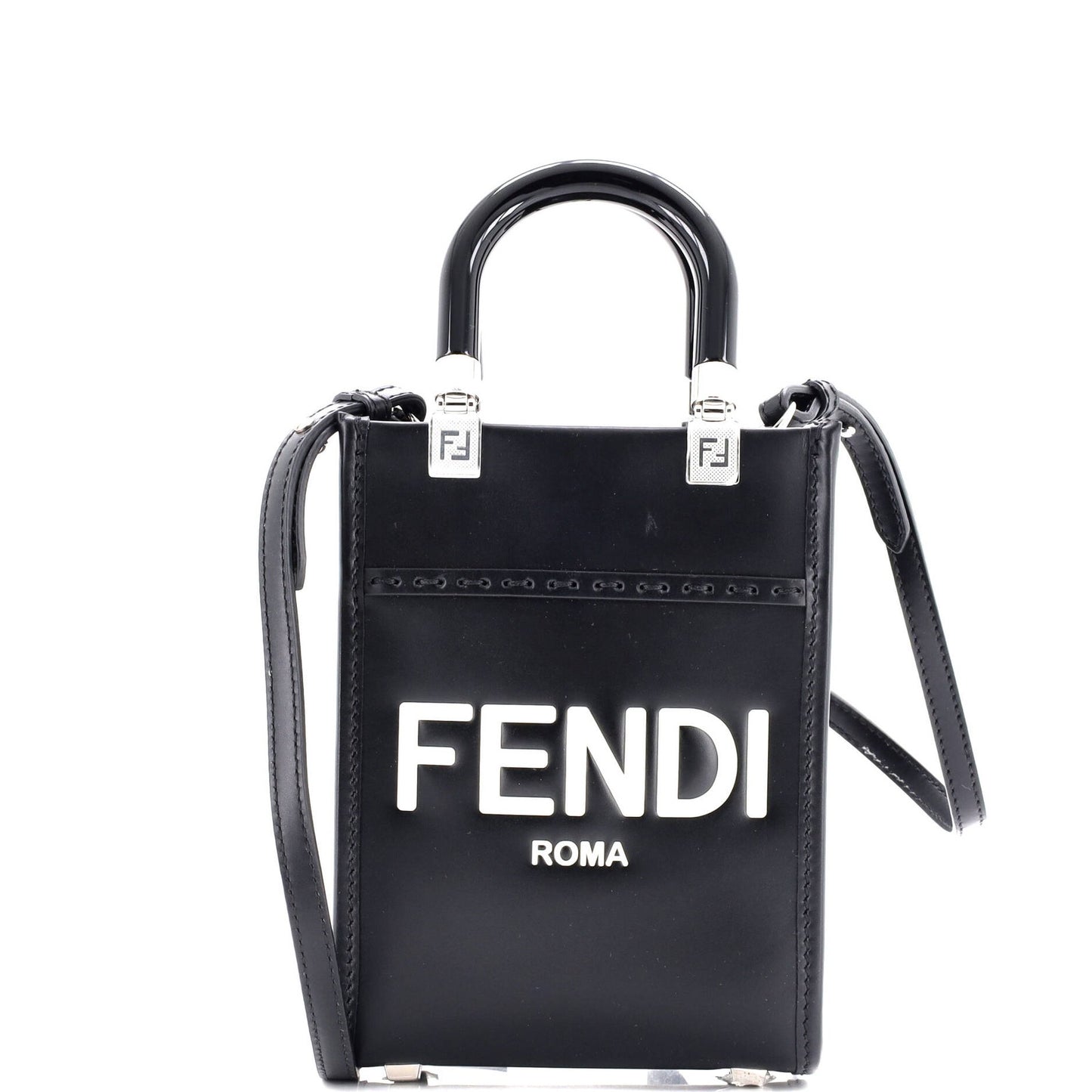 Fendi Sunshine Shopper Tote Leather Mini