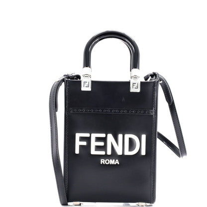 Fendi Sunshine Shopper Tote Leather Mini