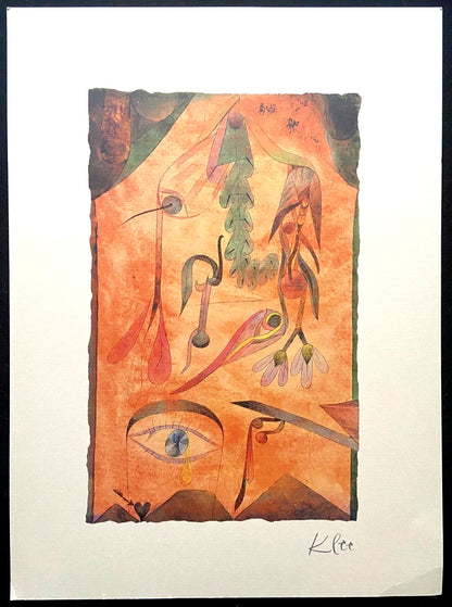 Paul Klee Lithograph 1969 Coa Signed Op Published - Joseph Albers