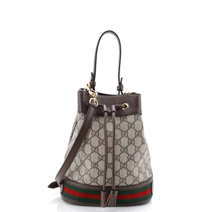 Gucci Ophidia Bucket Bag Gg Coated Canvas Small