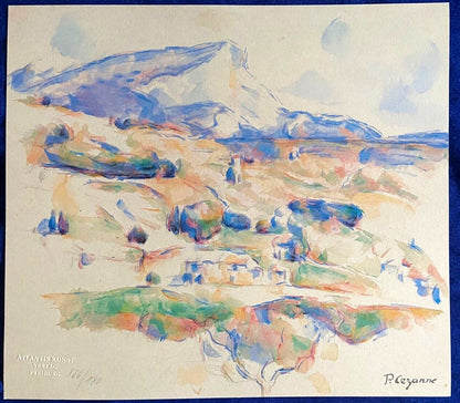 Paul Czanne Lithograph Coa Signed Op Numbered By Hand - Klee Gauguin
