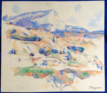 Paul Czanne Lithograph Coa Signed Op Numbered By Hand - Klee Gauguin