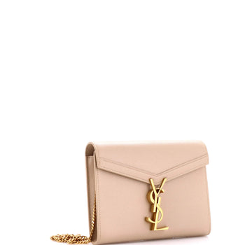 Saint Laurent Cassandra Chain Shoulder Bag Leather Small