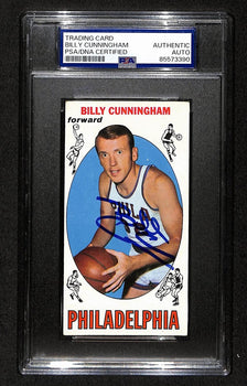 Billy Cunningham Hof Signed/Auto 1969-70 Topps Rc
