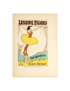 1896 Original Vintage Poster Lessive Figaro By Gausson For Affiches Illustrees