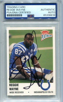 Reggie Wayne 2003 Fleer Platinum #107 Psa Auto