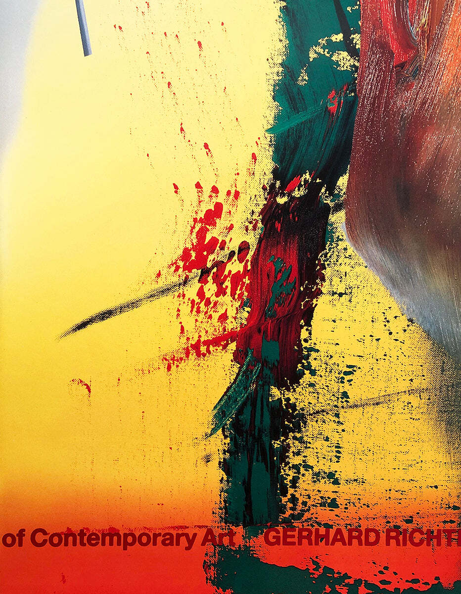 Gerhard Richter Dg " Poster Contemporary Green Yellow Red Multic