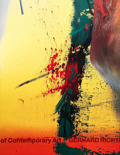 Gerhard Richter Dg " Poster Contemporary Green Yellow Red Multic