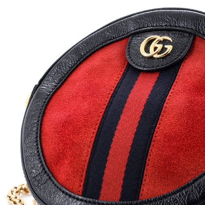 Gucci Ophidia Round Shoulder Bag Suede Mini