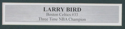 Larry Bird Hof Signed/Auto 8X10 Photo Boston Celtics Framed Jsa 189450