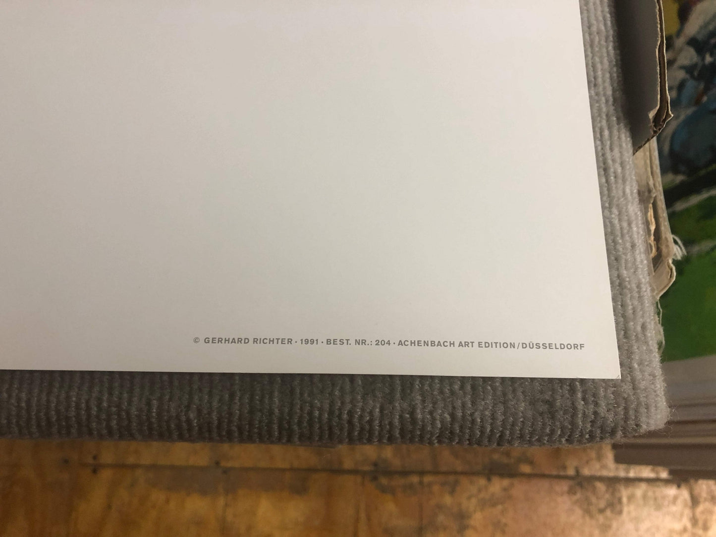 Gerhard Richter Seascape (No Text) " Poster Contemporary Blue