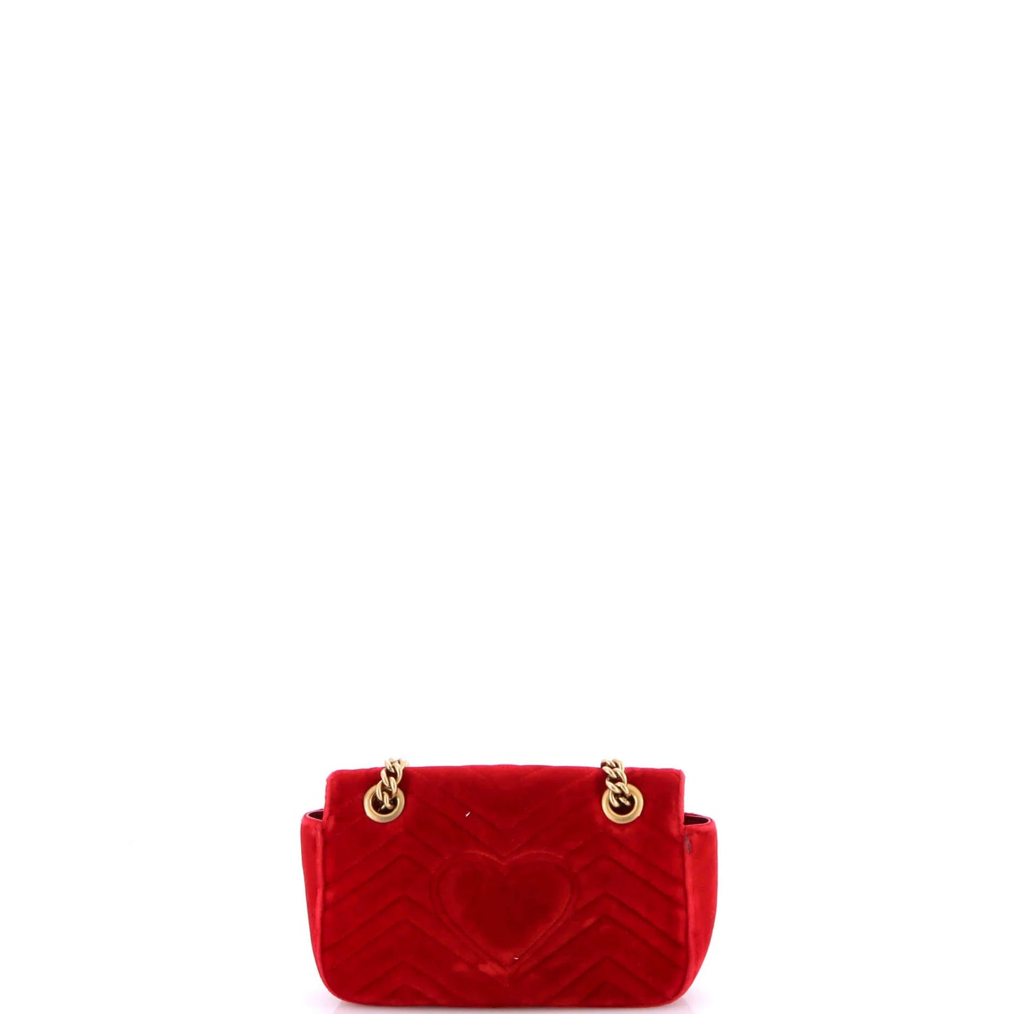 Gucci Gg Marmont Flap Bag Matelasse Velvet Small