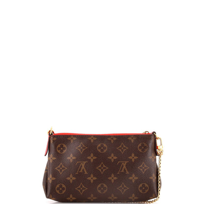 Louis Vuitton Pallas Clutch Monogram Canvas With Leather