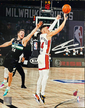 Tyler Herro Autographed Shooting 8X10 Basketball