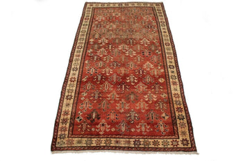 5X9 Ft Rare Size Antique Oriental Rug Floral