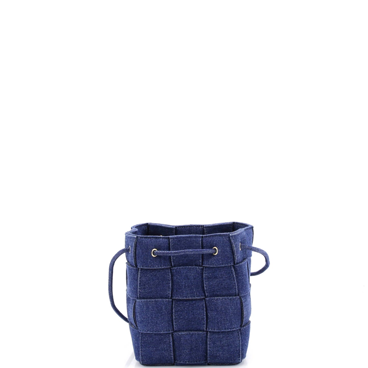 Bottega Veneta Cassette Bucket Bag Maxi Intrecciato Denim Small