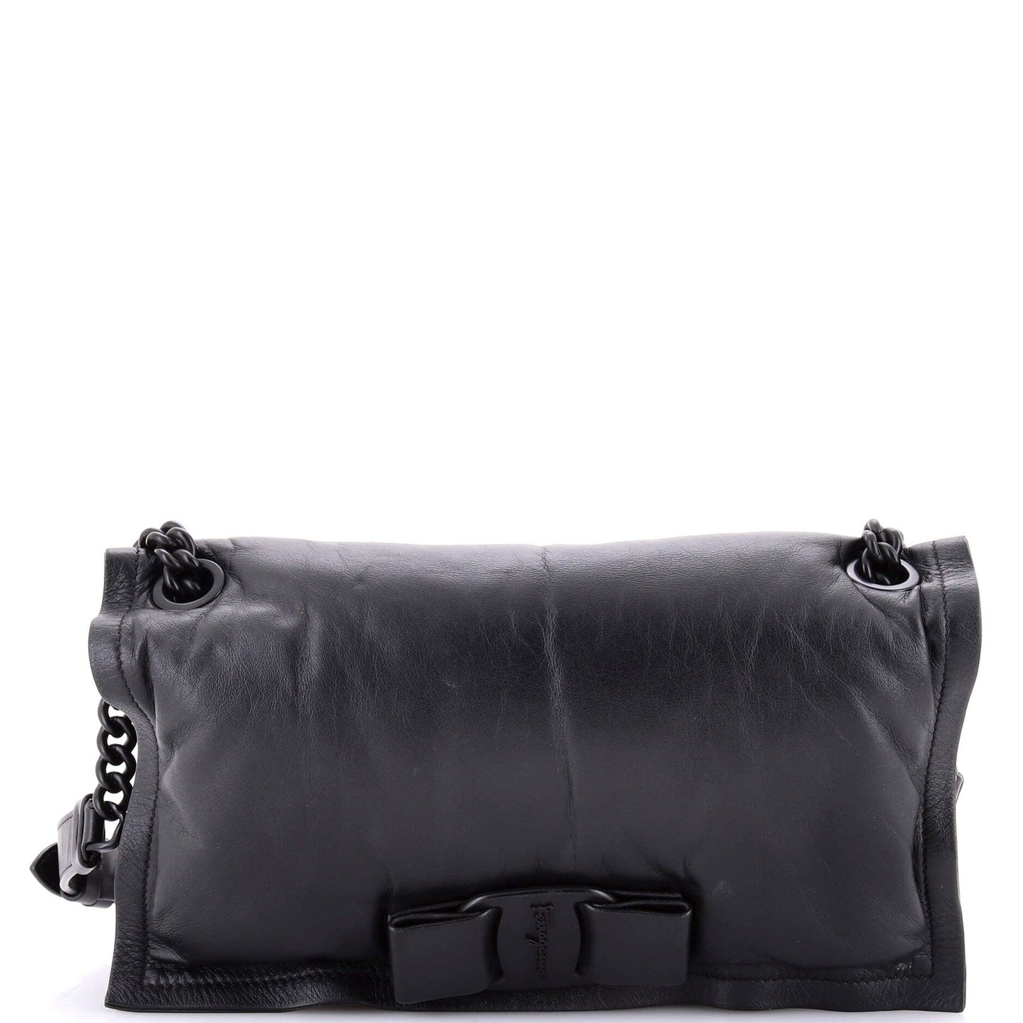 Salvatore Ferragamo Viva Bow Flap Bag Leather Medium