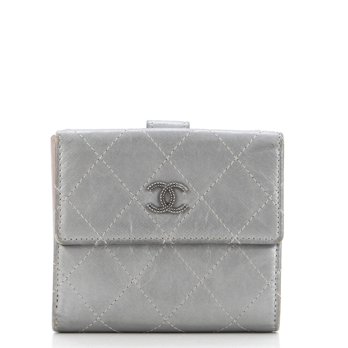 Chanel Cc Compact Wallet Quilted Calfskin