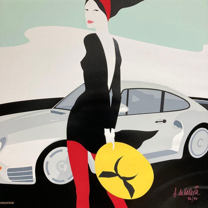 Amleto Dalla Costa Matsuda Collection Silkscreen Poster Art Ed56/90 Porsche