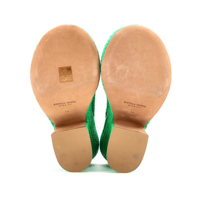 Bottega Veneta Women'S Slide Platform Wedge Sandals Knit Fabric