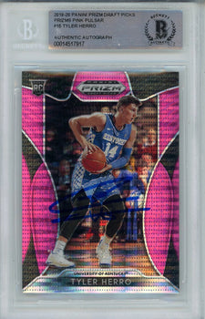Tyler Herro Autographed 2019-20 Panini Prizm Draft Picks Pink Pulsar Prizm Rooki