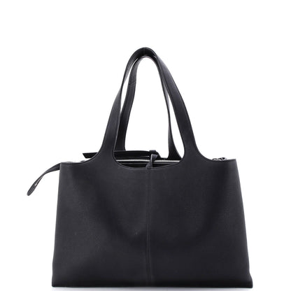 Celine Tri-Fold Shoulder Bag Grained Calfskin Medium