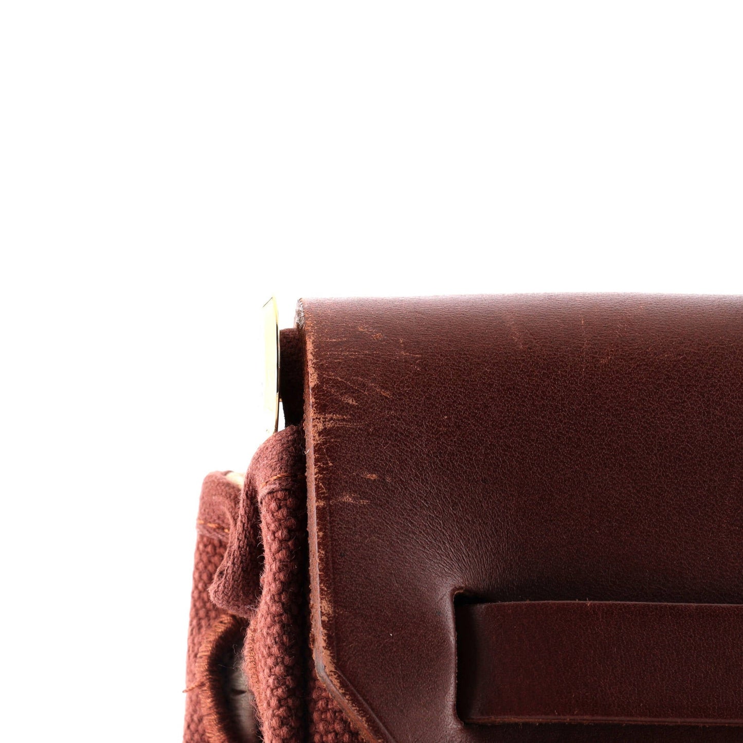 Hermes Herbag Toile And Leather Pm