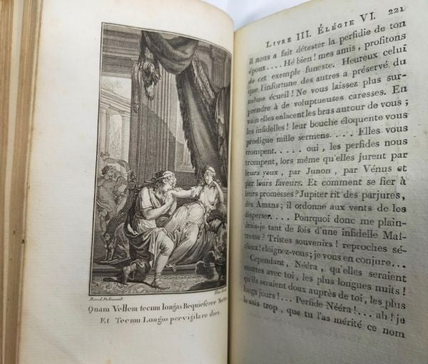 1795 Mirabeau Lgies De Tibulle & Baisers 2 Vols W/ 14 Engravings By Borel