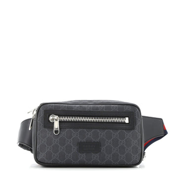 Gucci Soft Zip Belt Bag Gg Coated Canvas Small