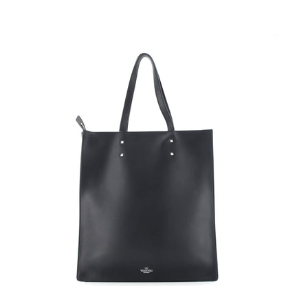 Valentino Garavani Vltn Rockstud Shopping Tote Printed Leather Tall