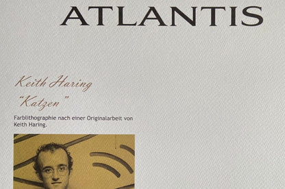 Keith Haring Lithograph Coa Signed In Pen