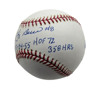 Yogi Berra Hof Signed/Inscr Oml Baseball New York