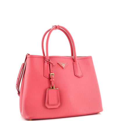 Prada Cuir Double Tote Saffiano Leather Medium