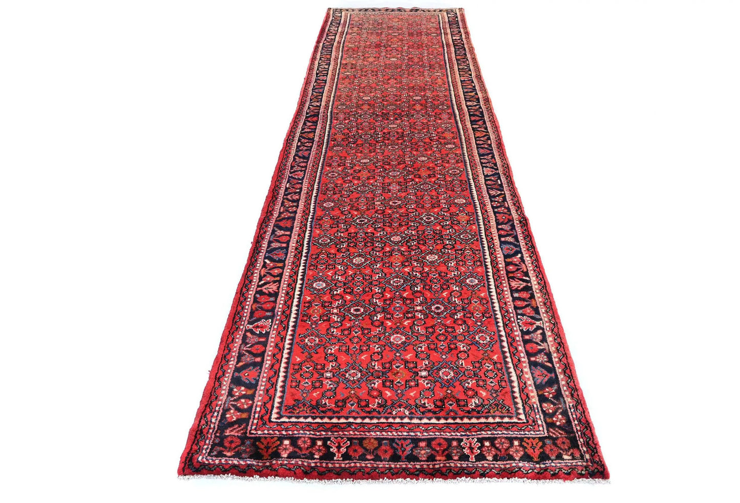 Vintage Red Floral Oriental Runner Rug Kitchen