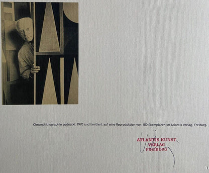 Auguste Herbin Lithograph Coa Signature And Stamp (Victor Vasarely)