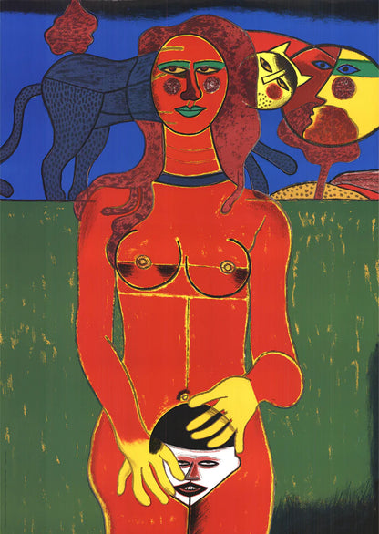 Corneille La Sensualite Du Sensible " Serigraph Contemporary