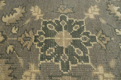 Handmade Muted Brownish Floral Transitional