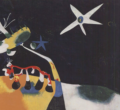 Joan Miro Nocturne " Offset Lithograph Surrealism