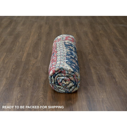 10'2"X10'2" Black Hand Knotted Karjihooz Design 100% Wool Square Rug