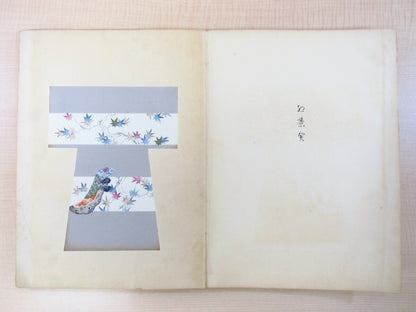 Tameji Ueno Kimono Design Woodblock Prints Book Japan Beautiful Artbook