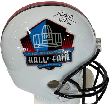 Steve Hutchinson Autographed Hall Of Fame Helmet